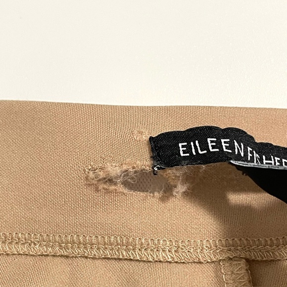 Eileen Fisher Wide Leg Ponte Pant Ankle Crop Pull On Biscuit Large / X-Large - Picture 12 of 16